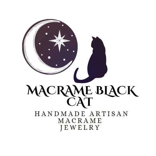 Macrame Black Cat Logo